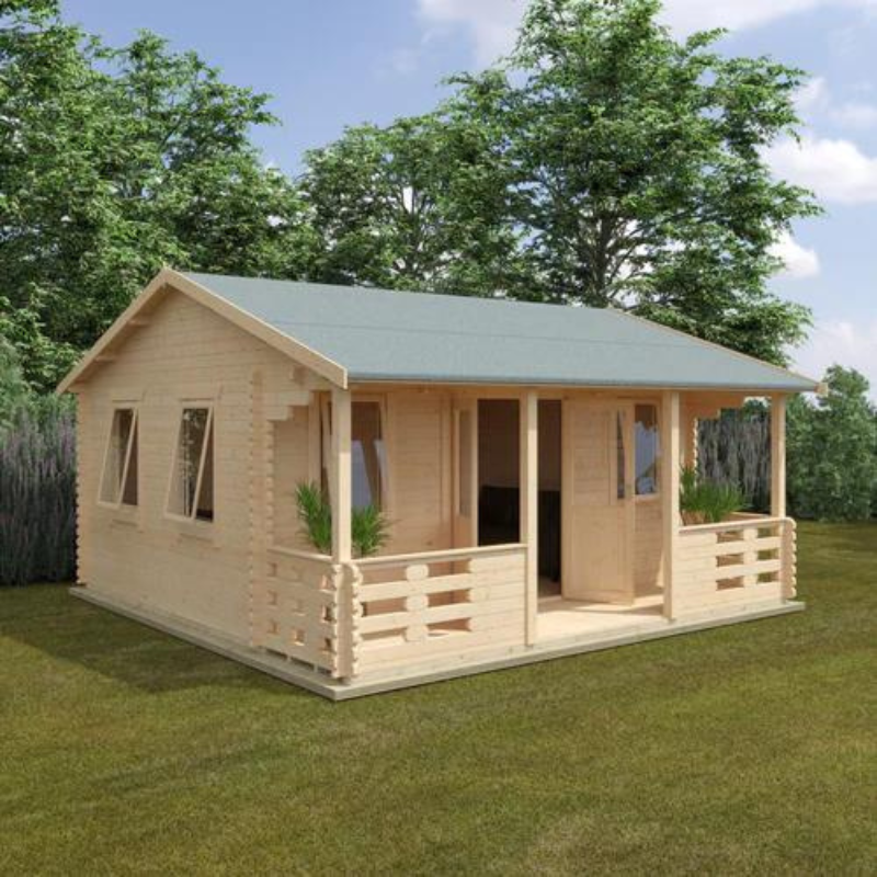 Woodlands The Addlington Apex Log Cabin - 20ft x 16ft (44mm)