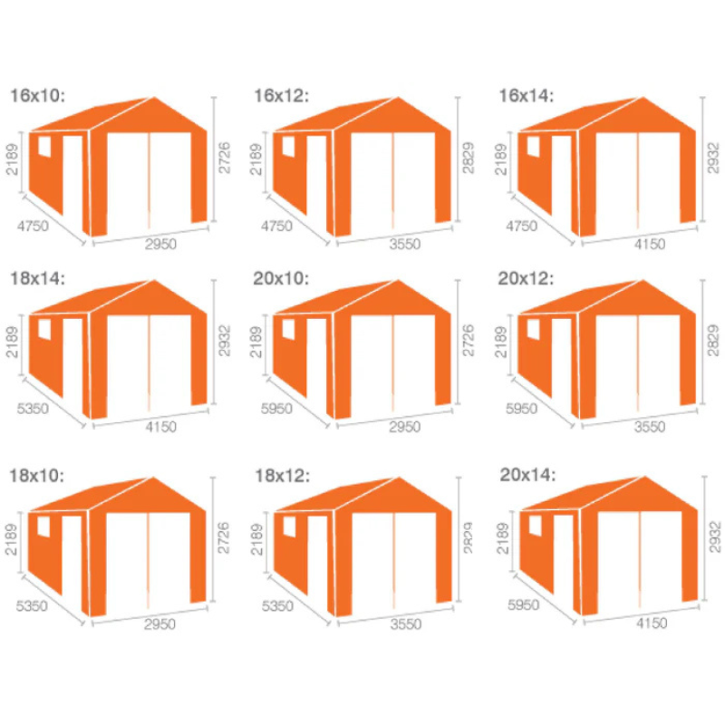 Woodlands The Warwick Apex Garage Log Cabin - 20ft x 10ft (44mm)