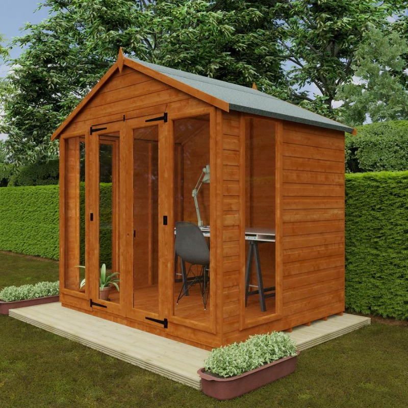 Woodlands Apex Contemporary Summer House - 6ft x 10ft