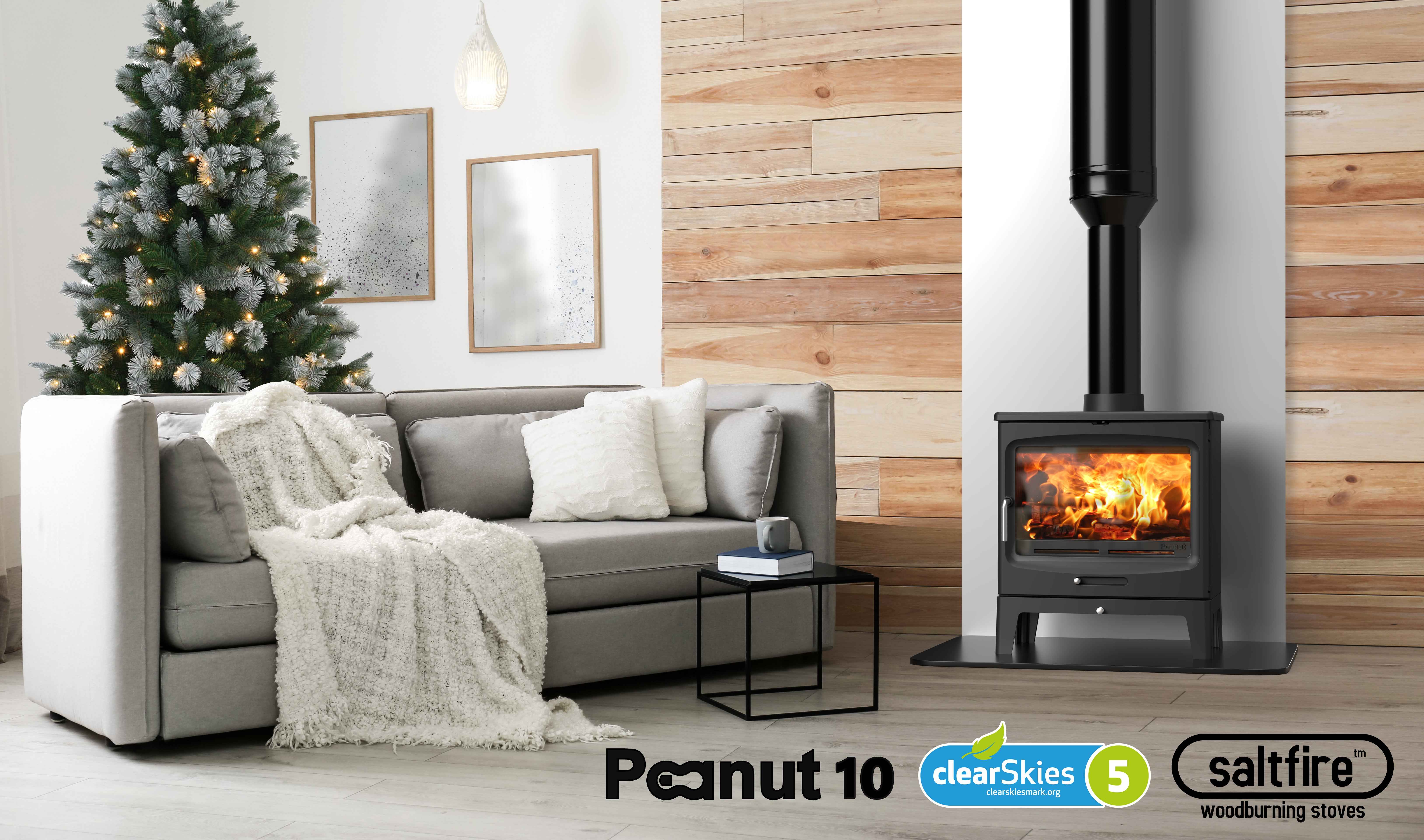 Saltfire Peanut 10 10kW Wood Burning Stove Saltfire