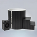Polar Recovery Cyclone wooden ice bath in black with steps and fan-cooled chiller