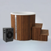 Polar Recovery Cyclone wooden ice bath in natural wood with steps and fan-cooled chiller