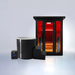 Polar Recovery Eclipse 3 person outdoor infrared sauna with black Cyclone ice bath bundle