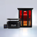 Polar Recovery Eclipse 3 person outdoor infrared sauna with Polar Pro ice bath bundle