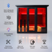 Polar Recovery Eclipse 5 person outdoor infrared sauna with feature icons