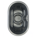 Polar Recovery Ember wood fired hot tub, top view of oval liner with jets