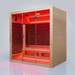 Polar Recovery Nova 4 person infrared sauna, red light angled view on a white background