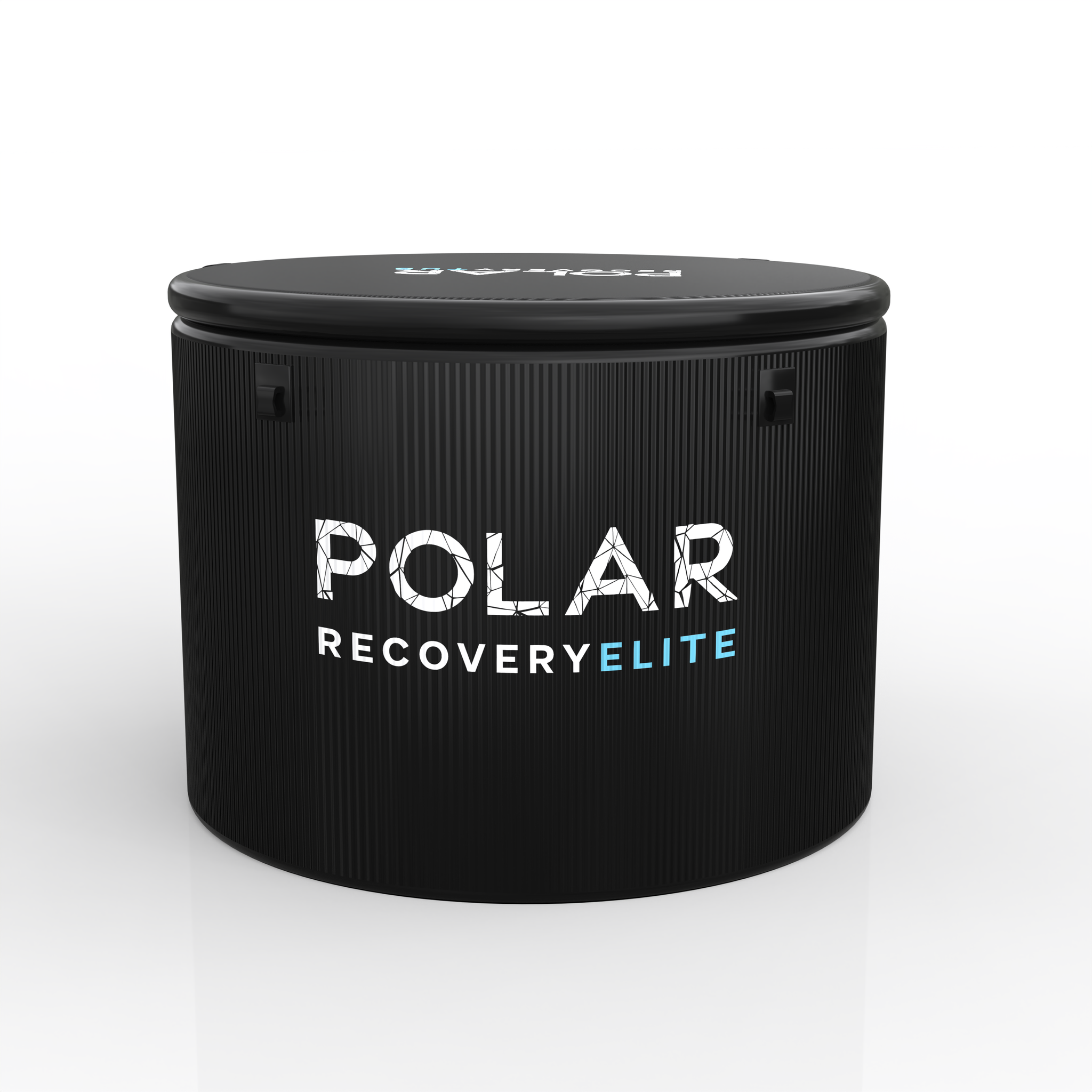 Polar Recovery Elite portable ice bath with lid on a white background