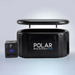 Polar Recovery Pro inflatable ice bath in black with compact digital chiller front view