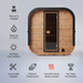 Polar Recovery Sauna Cube 3-5 person outdoor sauna with feature icons