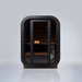 Polar Recovery Sauna Cube Mini 2 person outdoor sauna, full glass front on a white background