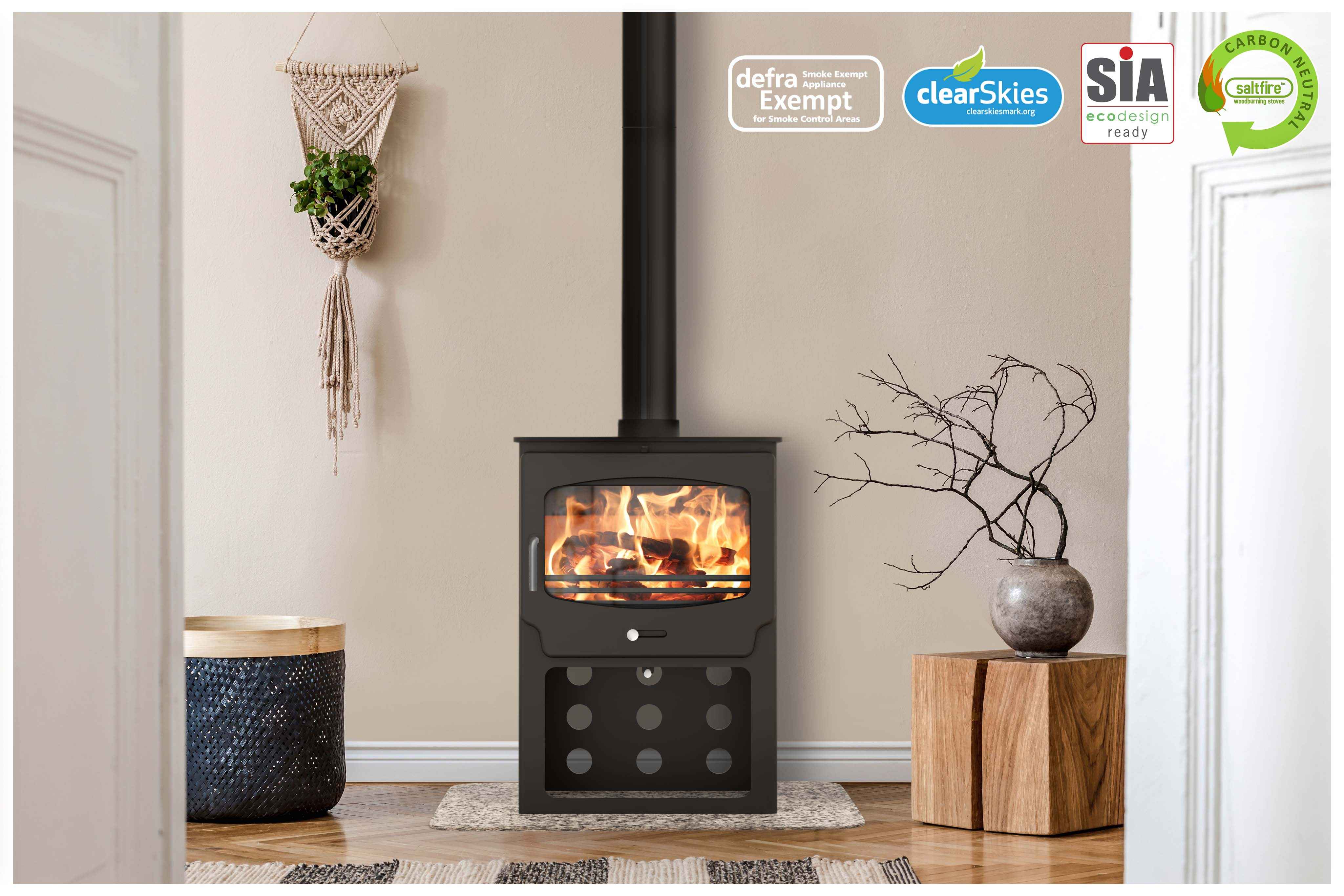 Saltfire ST-X Wide Tall 5kW Multi-Fuel Stove Saltfire