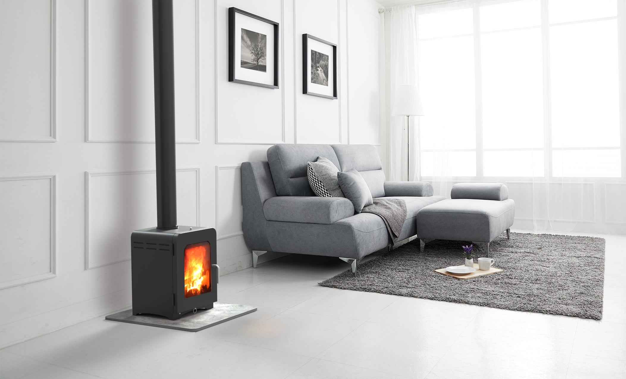 Saltfire ST2 5kW Wood Burning And Multi-Fuel Stove Saltfire