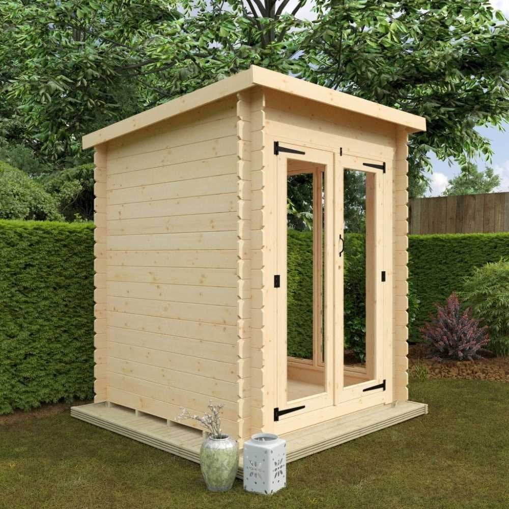 Woodlands Flex Astoria Modular Log Cabin - 6ft x 6ft (19mm)