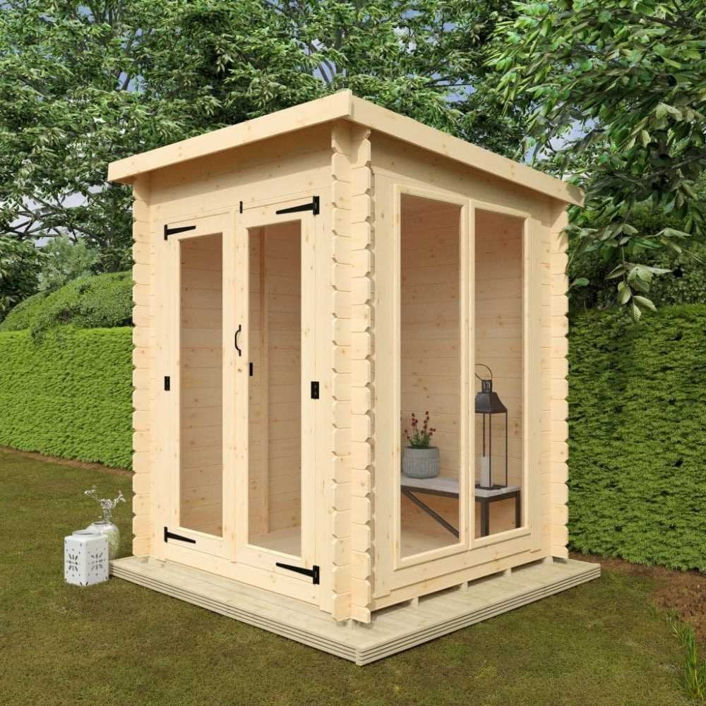 Woodlands Flex Astoria Modular Log Cabin - 6ft x 6ft (19mm)